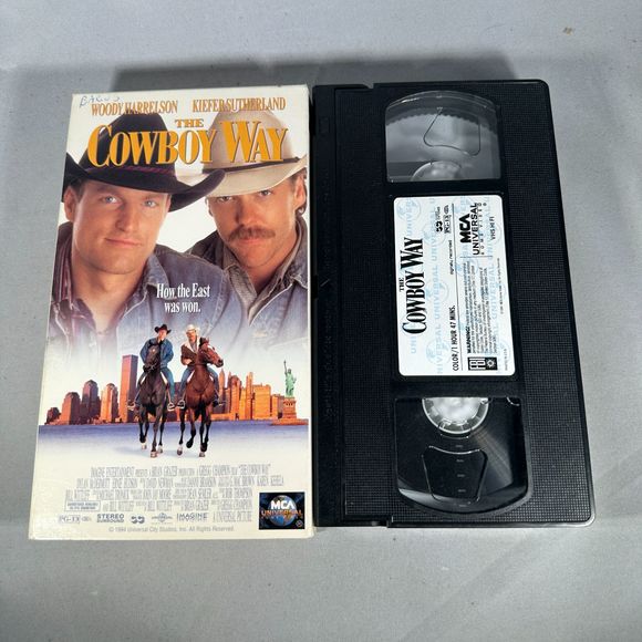The Cowboy Way Woody Harrelson MCA Universal VHS Movie PG-13 Comedy - Picture 3 of 3
